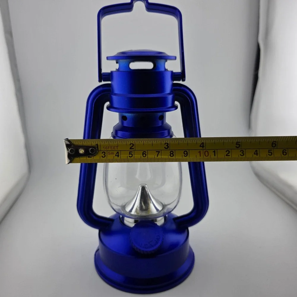 Smart Home 15 LED Metallic Lantern 3 PC Set Red Blue Blue Patriot Outdoor Light